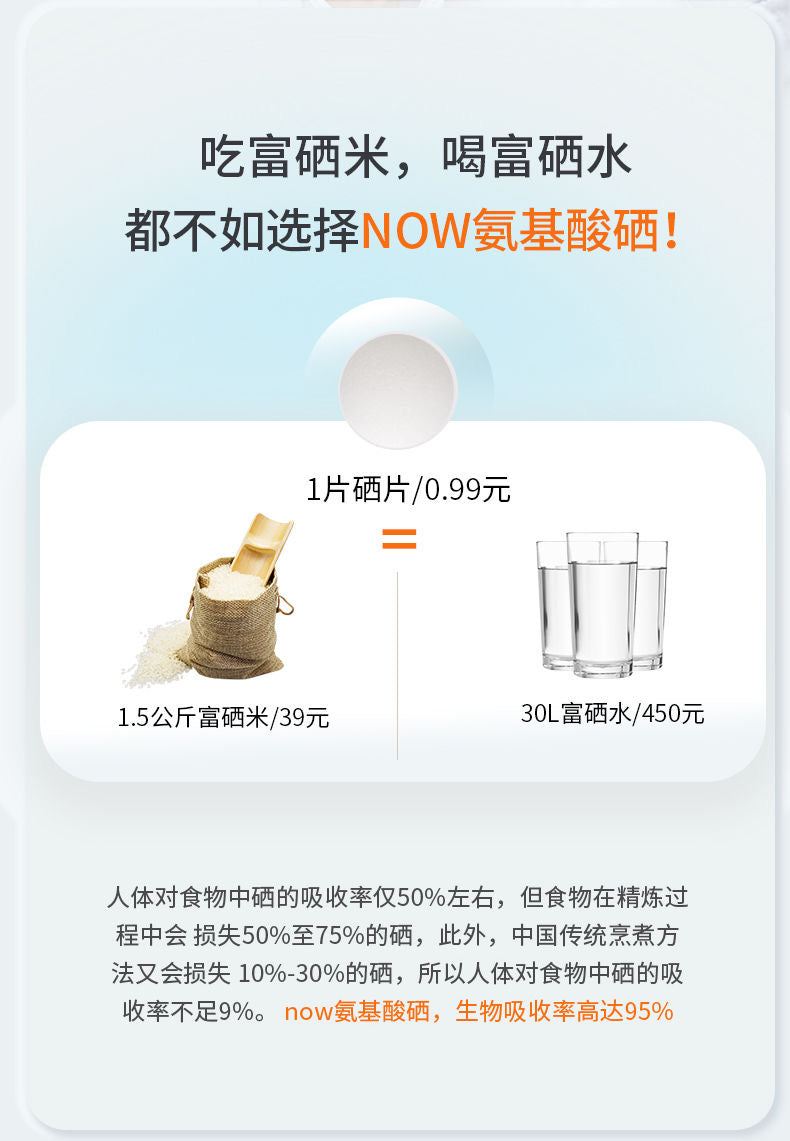 美國 Now Foods 有機硒配合靈芝王降低頑症率 （3盒）