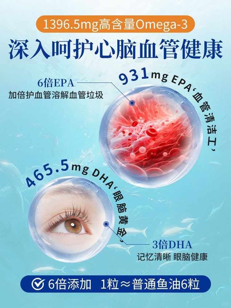 澳洲深海Omega 3 配合靈芝王降乳腺癌 （3瓶）